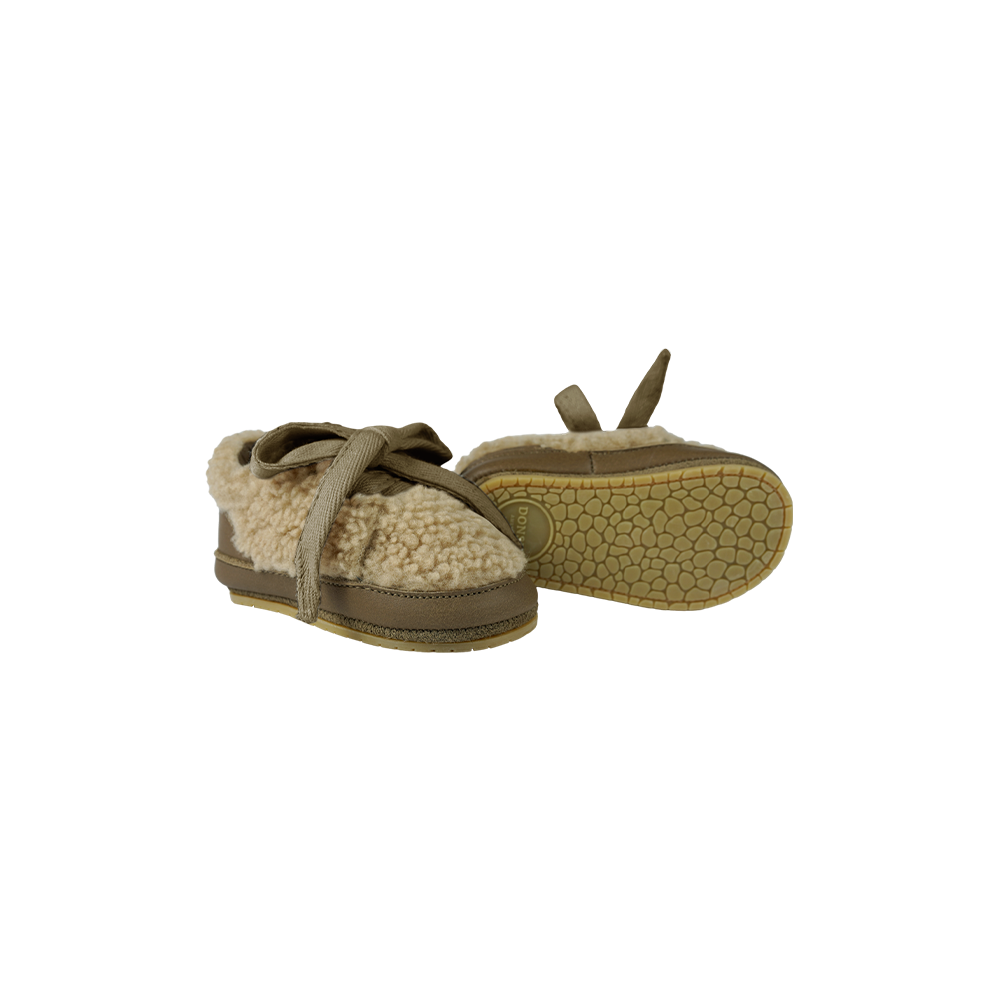 Rije Sneakers | Beige Curly Faux Fur - Beige Curly Faux Fur