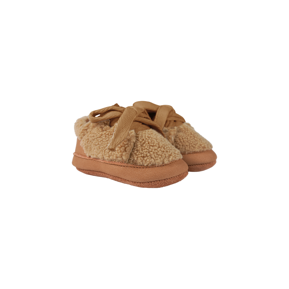 Rije Sneakers | Light Maple Curly Faux Fur - Light Maple Curly Faux Fur