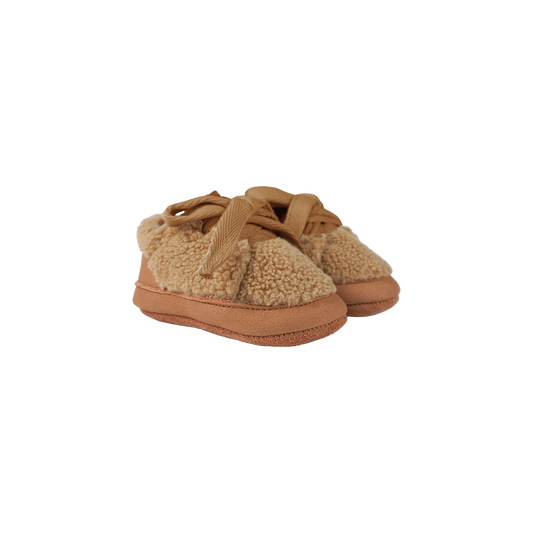 Rije Sneakers | Light Maple Curly Faux Fur - Light Maple Curly Faux Fur