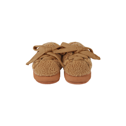 Rije Sneakers | Light Maple Curly Faux Fur - Light Maple Curly Faux Fur