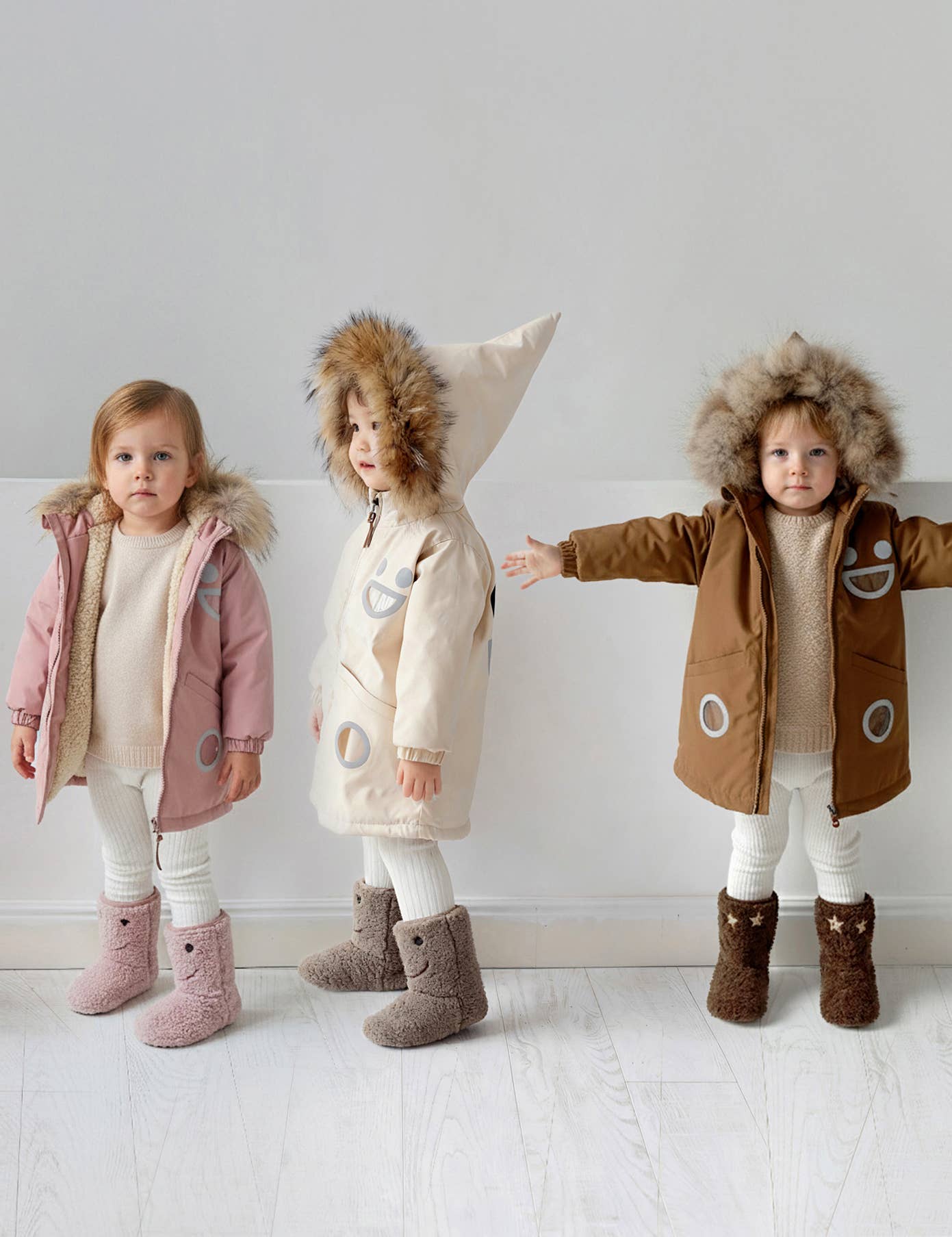 Smile Kids Winter Boot (Rose Bear): 26