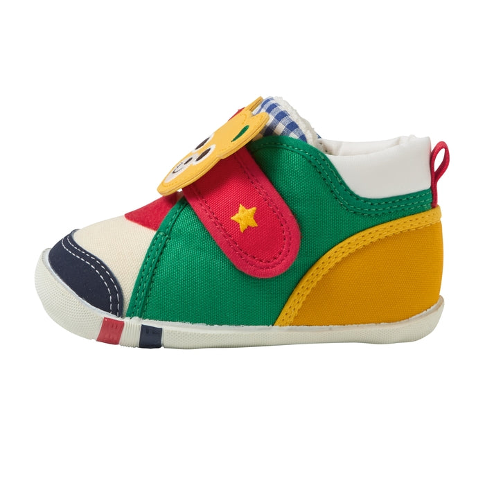 So Daring First Walker Shoes - Red & Yellow