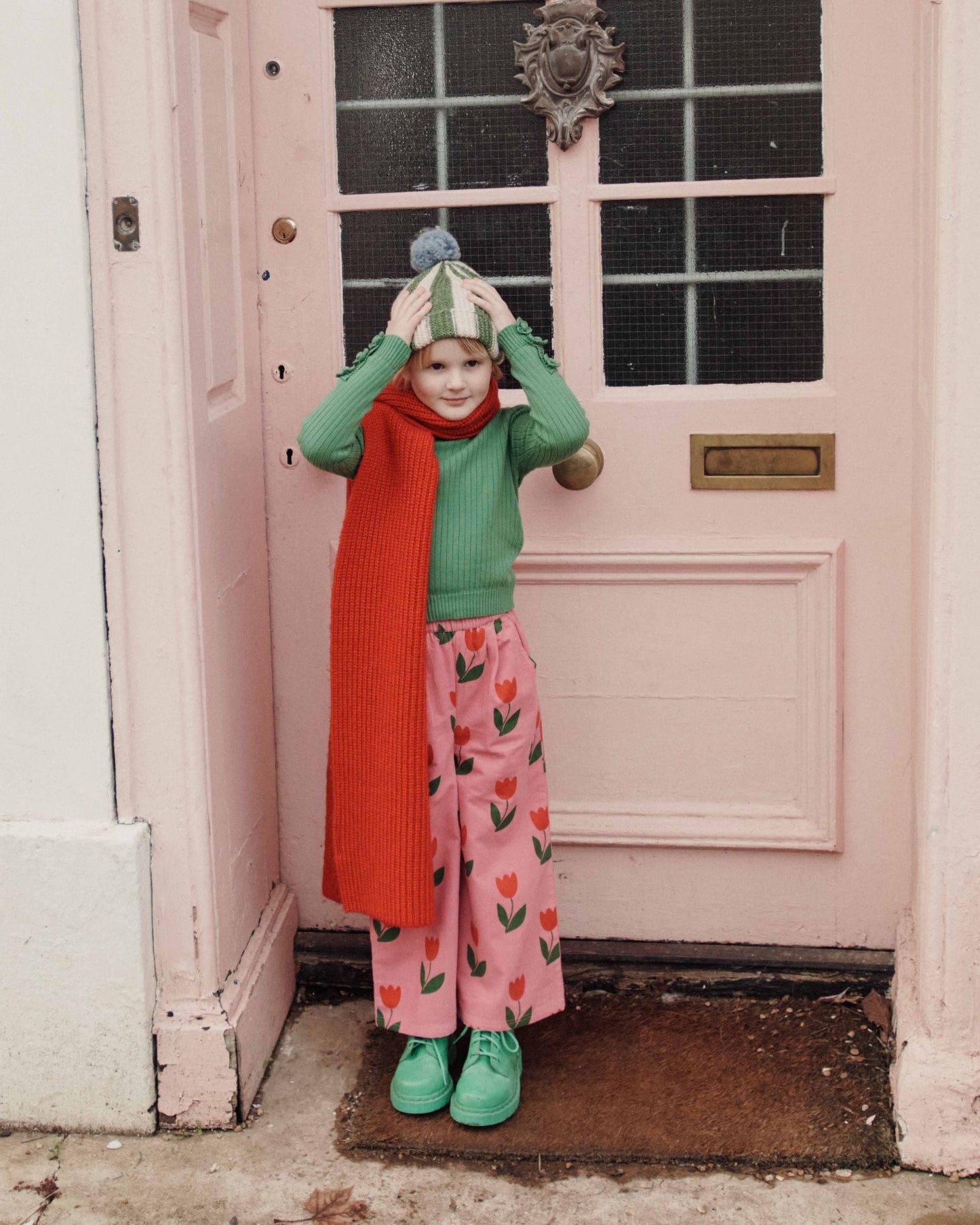 Trousers - Pink Tulip Corduroy Velvet