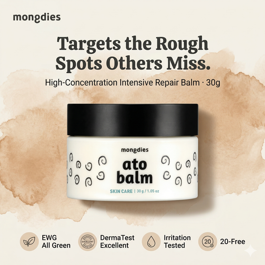 Mongdies Baby Ato Balm 30g | 100-Hour Moisture | 3-Layer Skin Repair | Portable Intensive Care