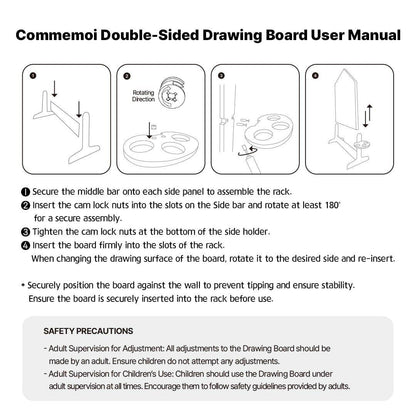 Comme moi Double-sided Drawing Board