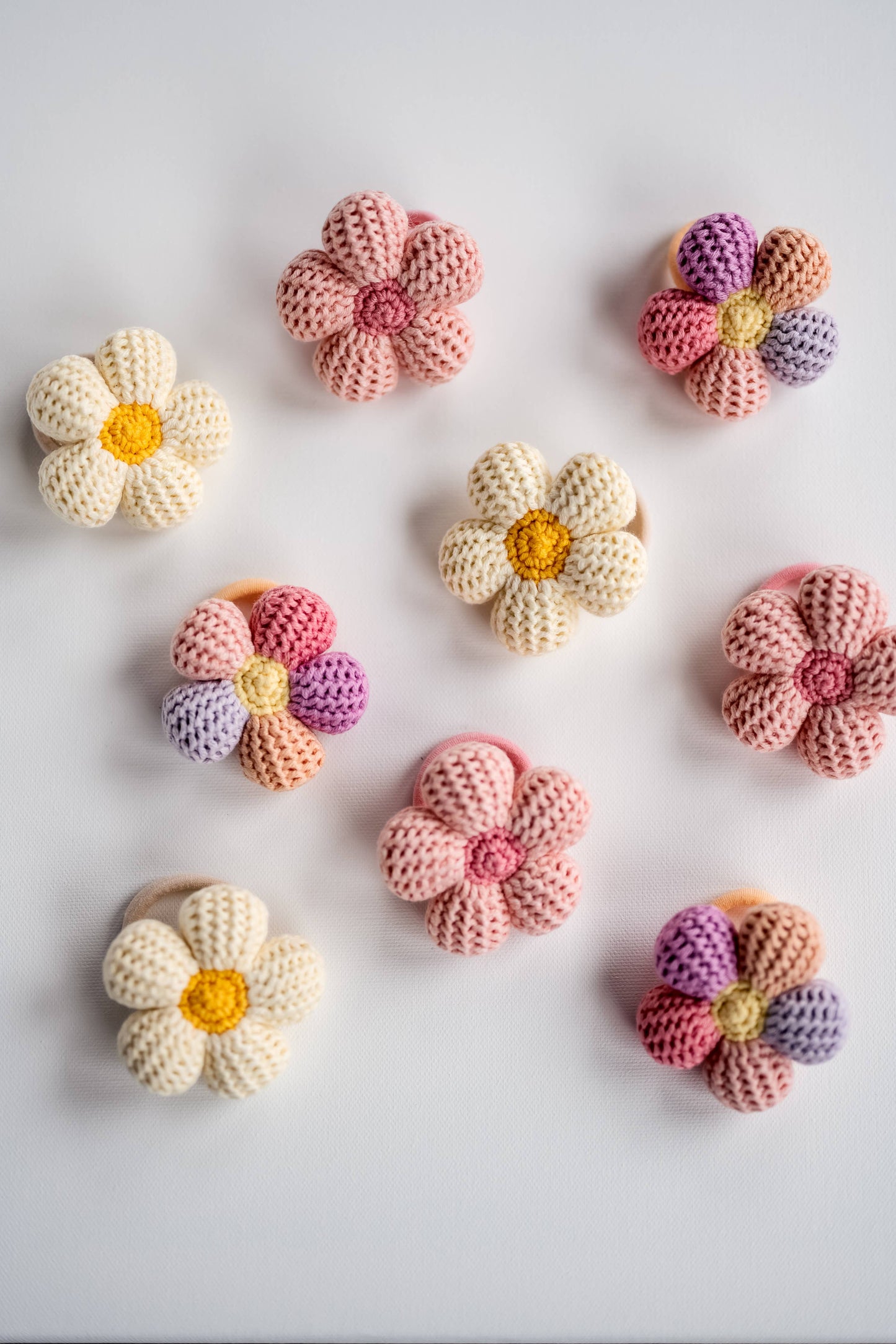 Daisy Hair Tie: Colorful Hair Tie