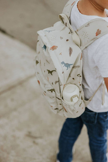 Mini Backpack - Taupe grid - Menoum Menoum