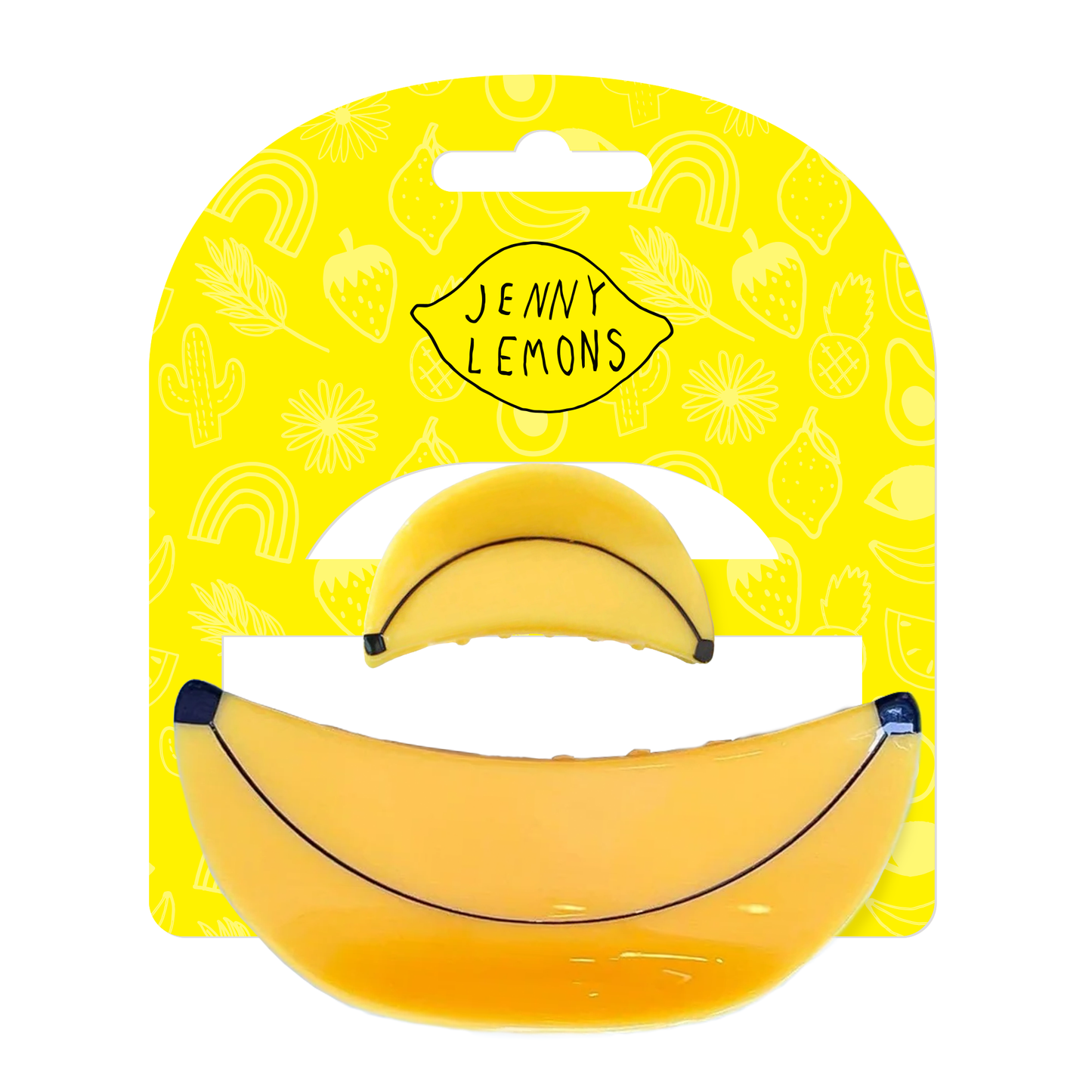 Banana Mini & Me Hair Claw Clip Set