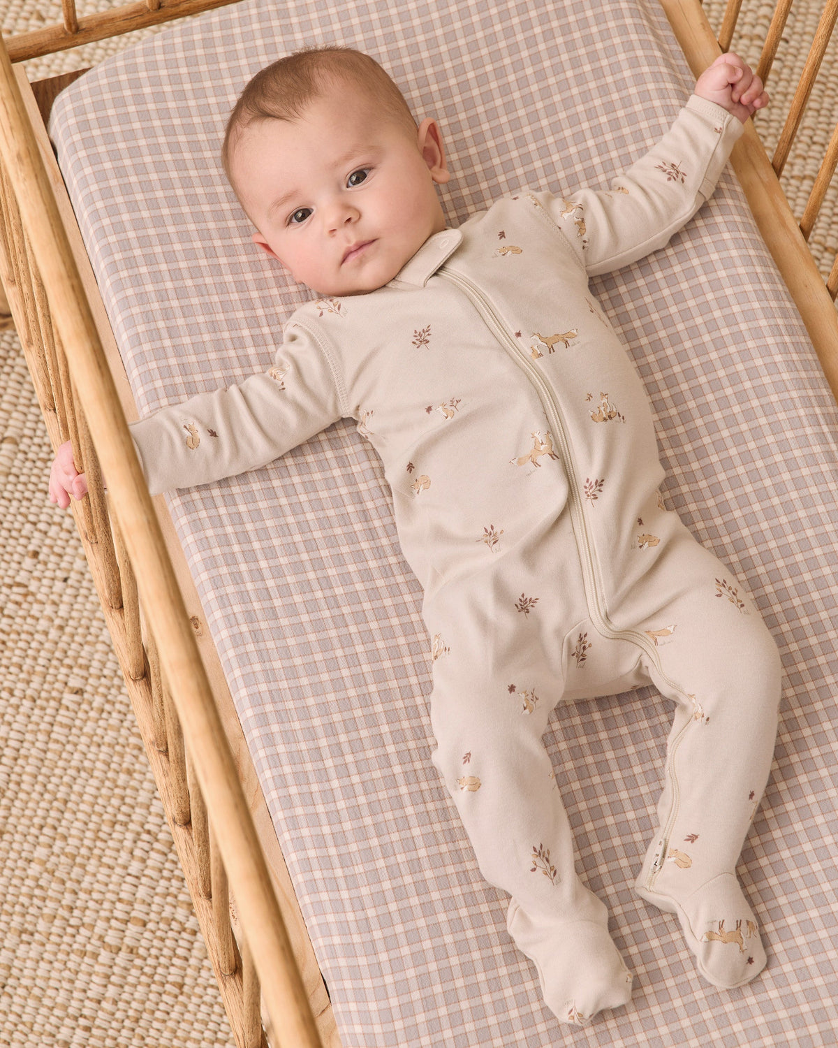 Zip Long Sleeve Sleeper Footie Fox Land
