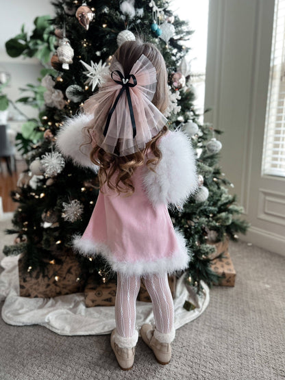 Mademoiselle Tulle Hair Bows: White