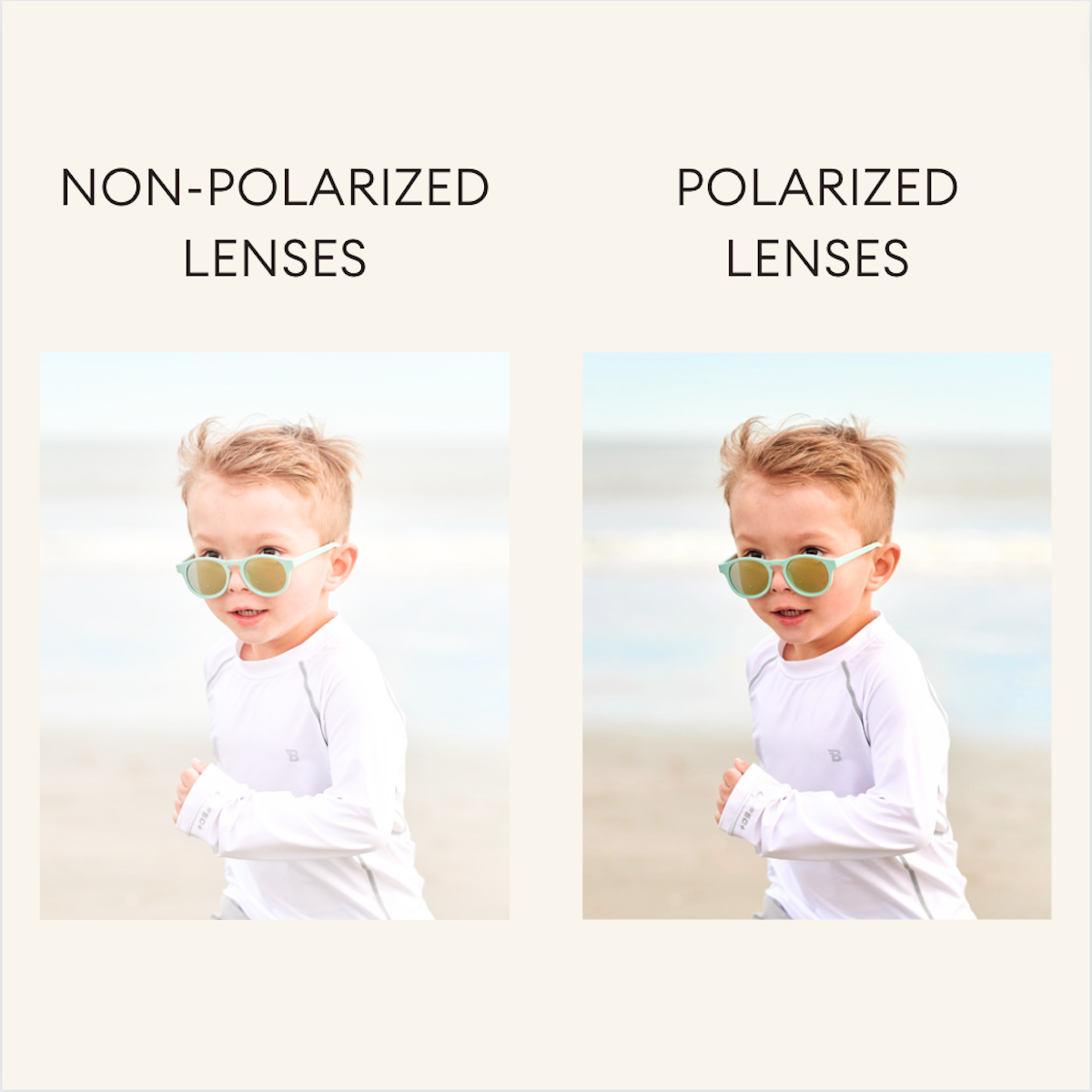 Polarized Flower: Rose Gold Mirrored Lens, Peachy Keen, Ages 3-5+