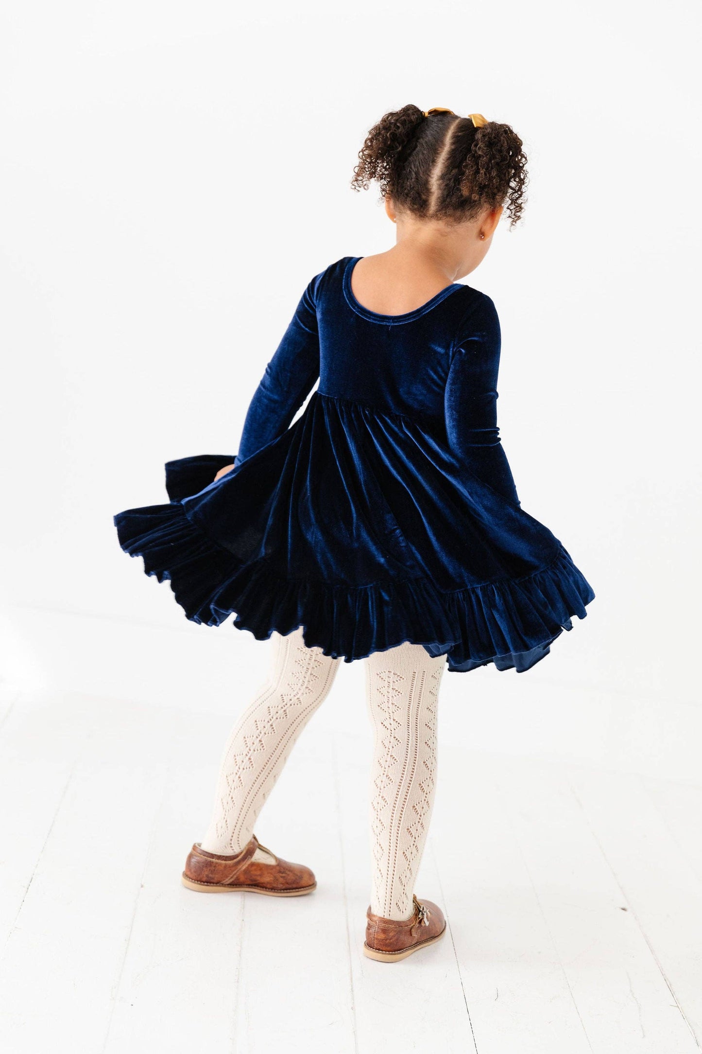 Fancy Knit Tights - Vanilla: 3-4 YEARS