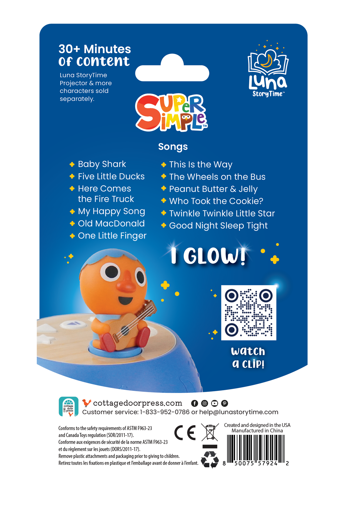 Super Simple Songs Luna Figurine (Projector Sold Separately)