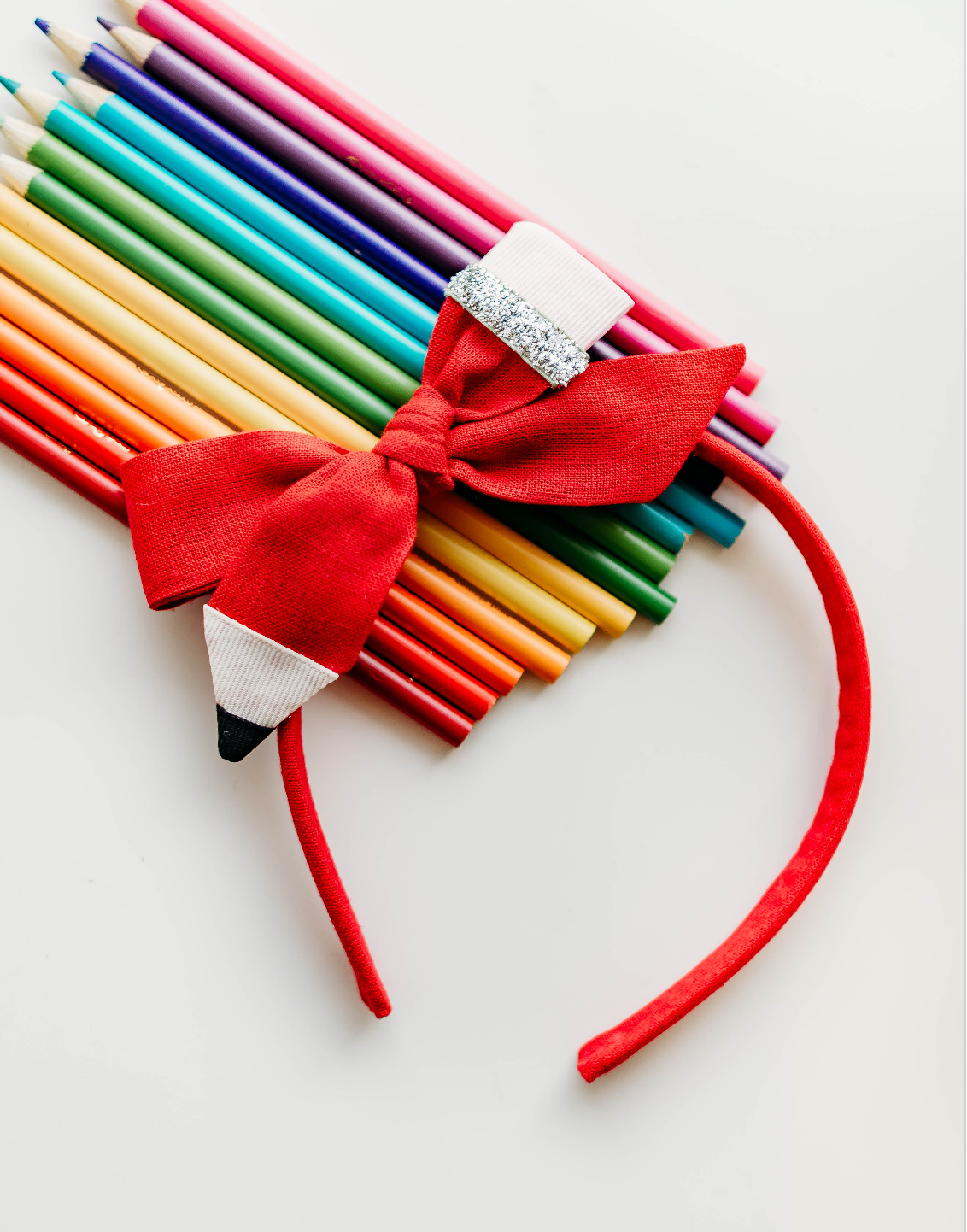 Tia Headband - Pencil Red