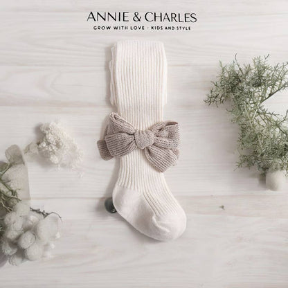 Annie & Charles® RIB TIGHTS WITH STITCH FINIA: Beige
