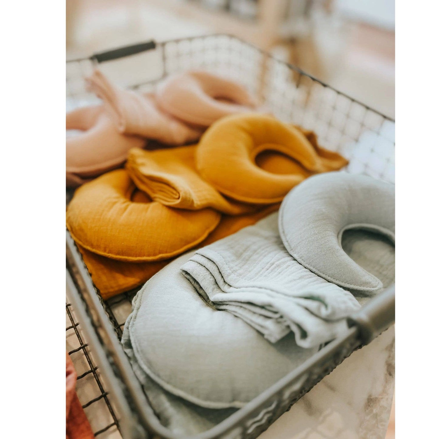 Moon comforter - Baby security blanket: NAVY WITH GOLD DOTS