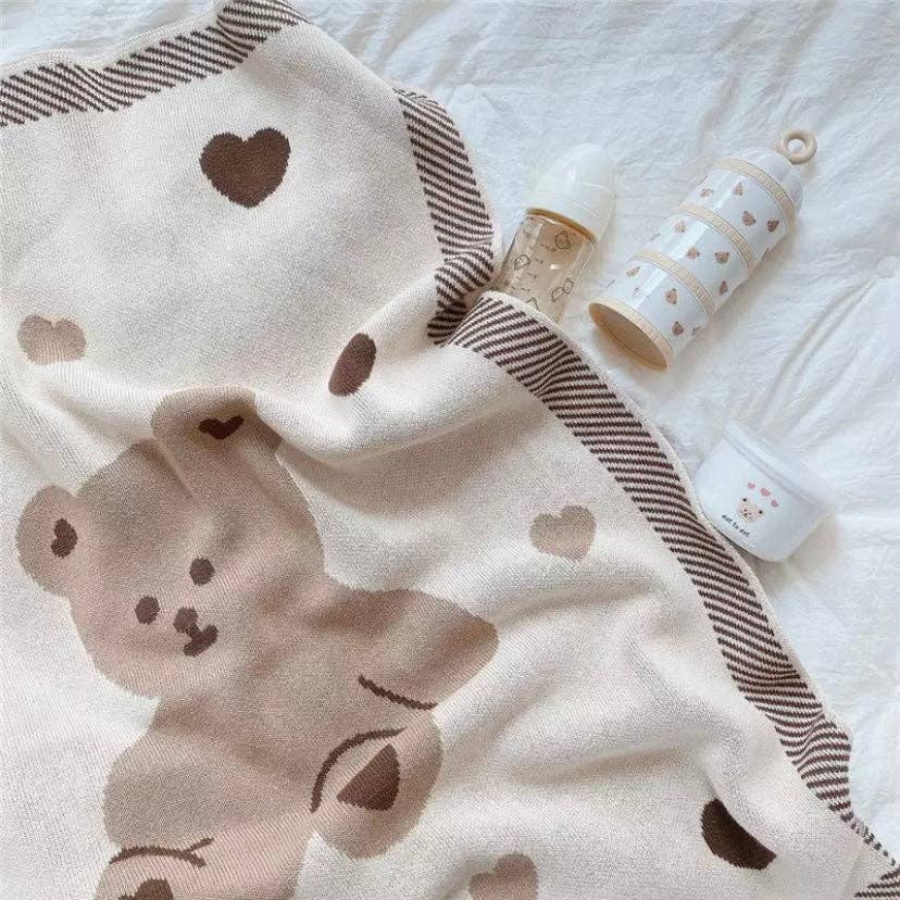 Annie & Charles® bear baby blanket