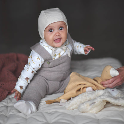 Cuddle Cloth - Organic Cotton - Ginger - With Pacifier Strap