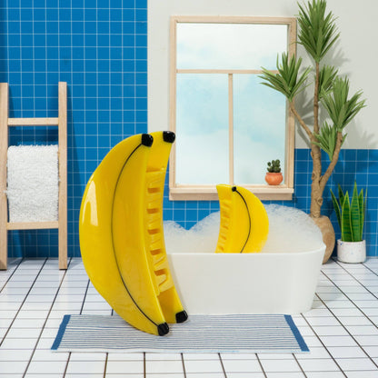 Banana Mini & Me Hair Claw Clip Set