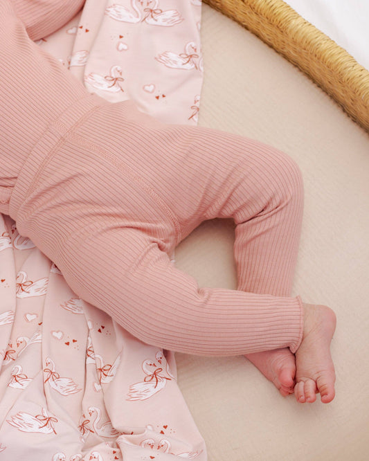 Ribbed Legging Pink