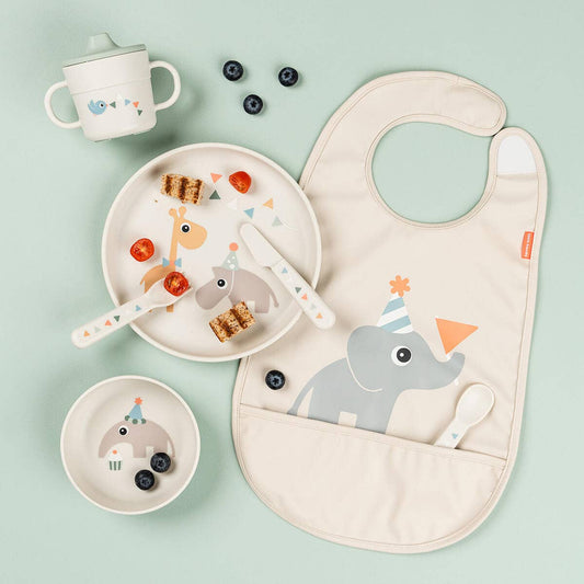 Bib w/velcro Celebration Sand