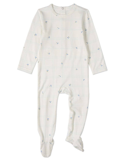 Berry Sweet Plaid Footie: Pink / 6-M