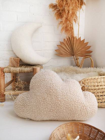 Cloud cushion for children's room, color Ivory: Beige