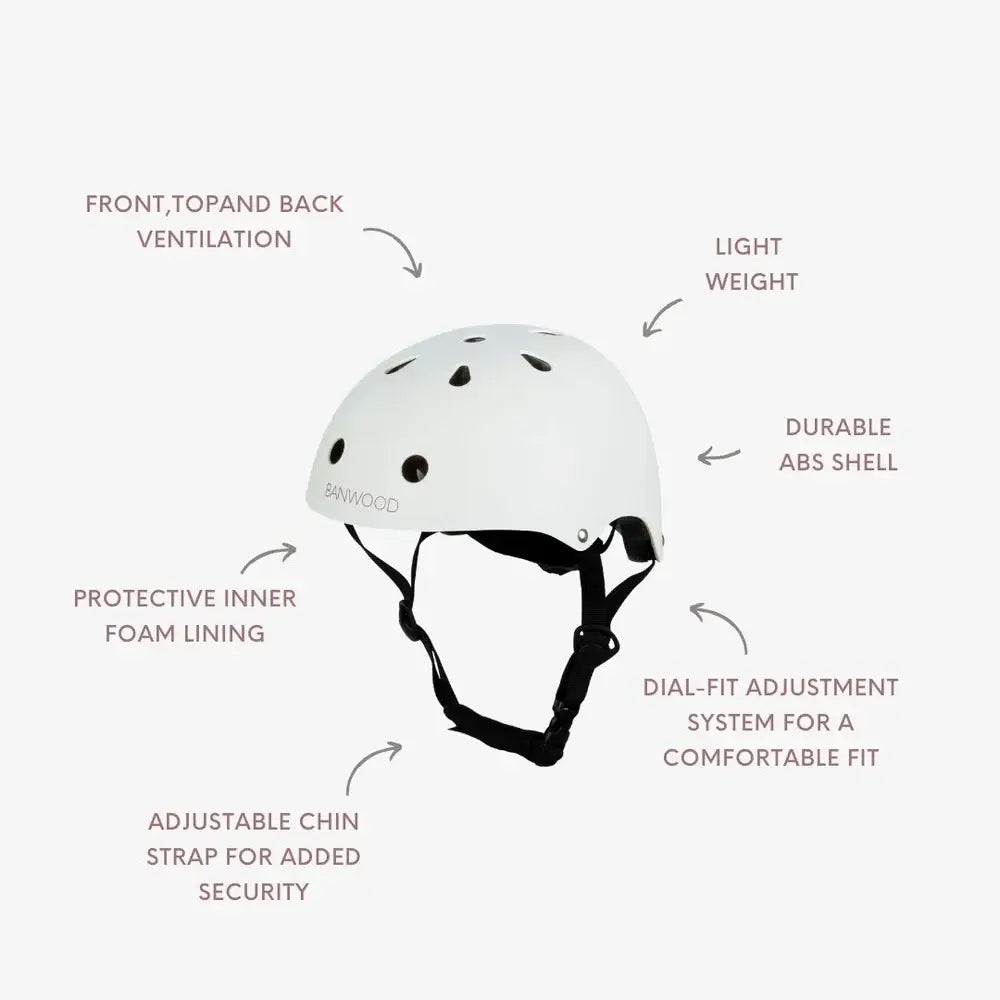 BANWOOD HELMET - MATTE WHITE (50-54 cm)