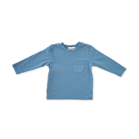 Charlie Long Sleeve Jersey Tee | Dark Cobalt: 4-5Y