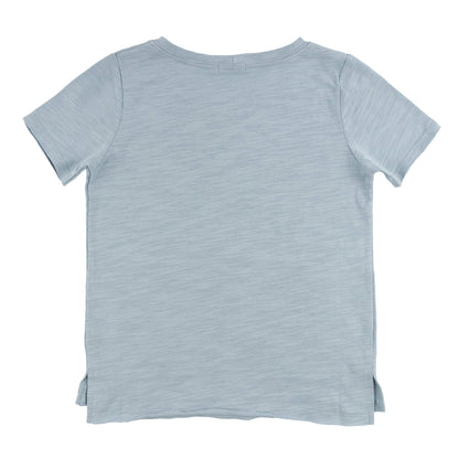 "big bro." Cotton Slub Raw Edge Tee white ink