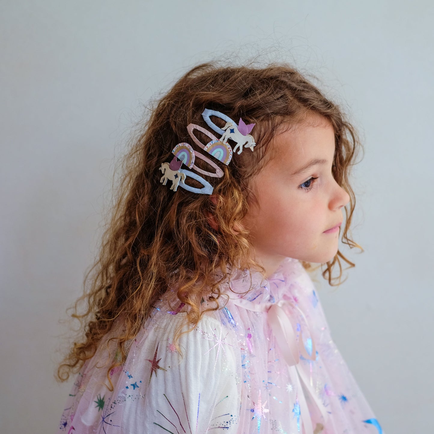 Unicorn And Rainbow Hair Clips