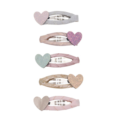 Teeny Heart Mini Hair Clips