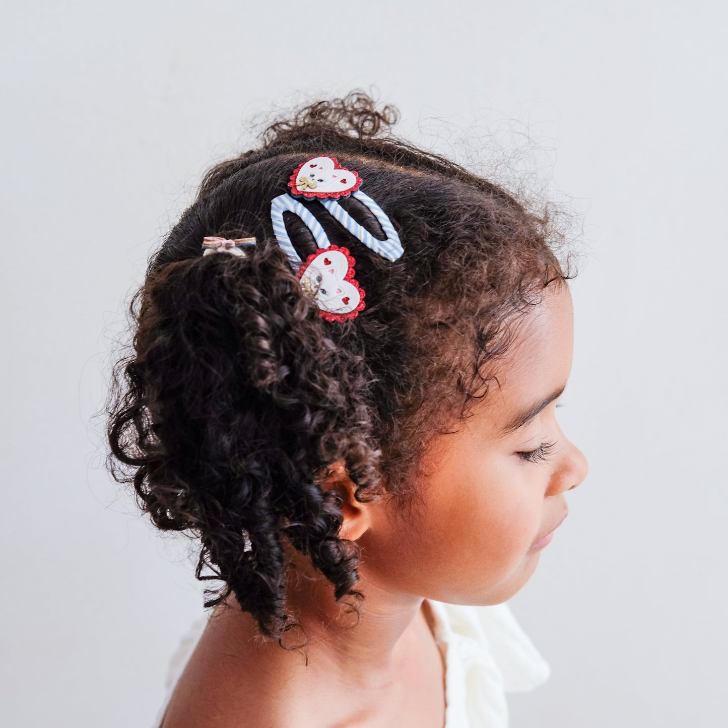 Scalloped Kitty Hair Clips
