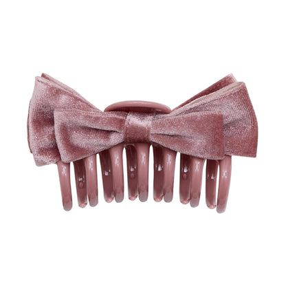 Velvet Bow Giant Claw Clip