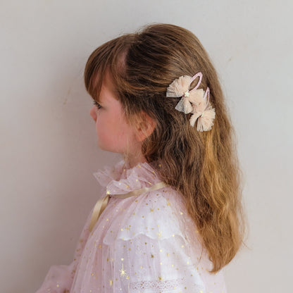 Large Tutu Bow Hair Clips