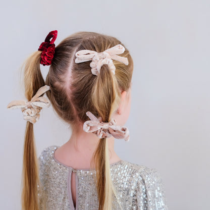 Velvet Bow Scrunchies