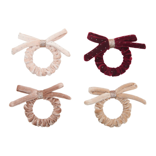 Velvet Bow Scrunchies