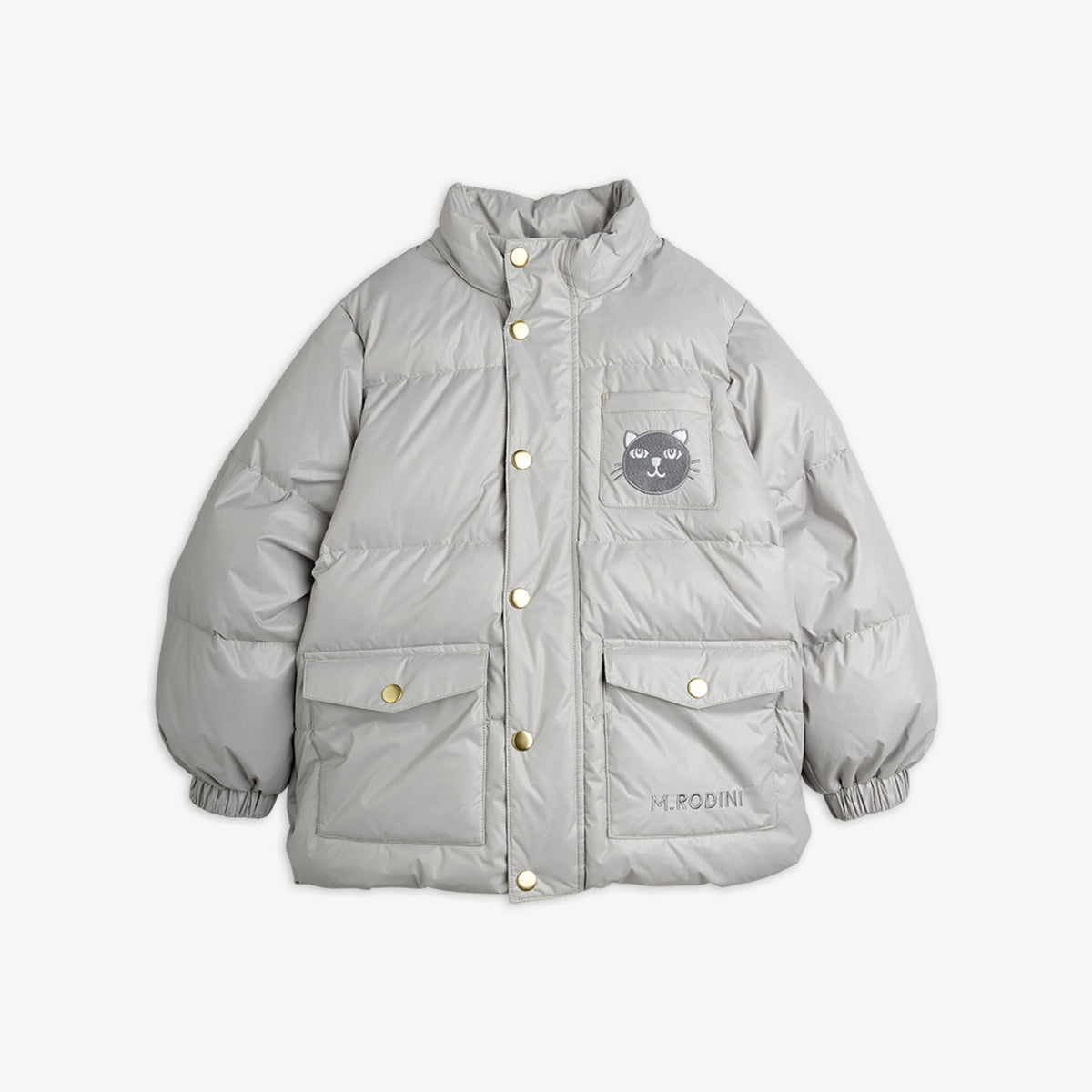 Mini Rodini Cat Ears Heavy Puffer Grey