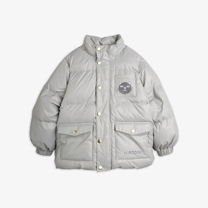 Mini Rodini Cat Ears Heavy Puffer Grey