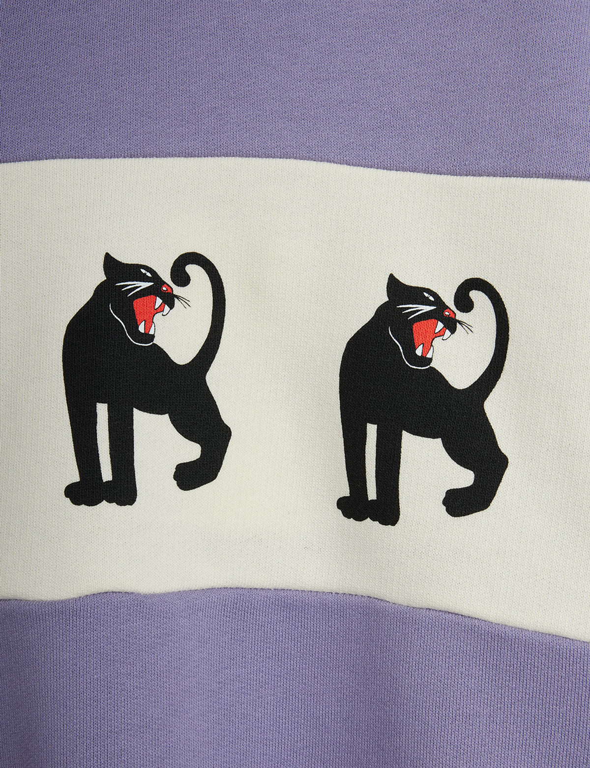 Mini Rodini Panther Panel Sweatshirt Purple