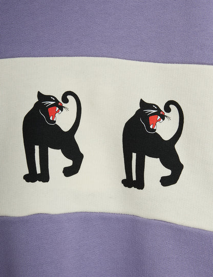 Mini Rodini Panther Panel Sweatshirt Purple