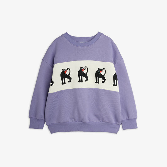 Mini Rodini Panther Panel Sweatshirt Purple