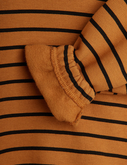 Mini Rodini Striped Sweatshirt Brown