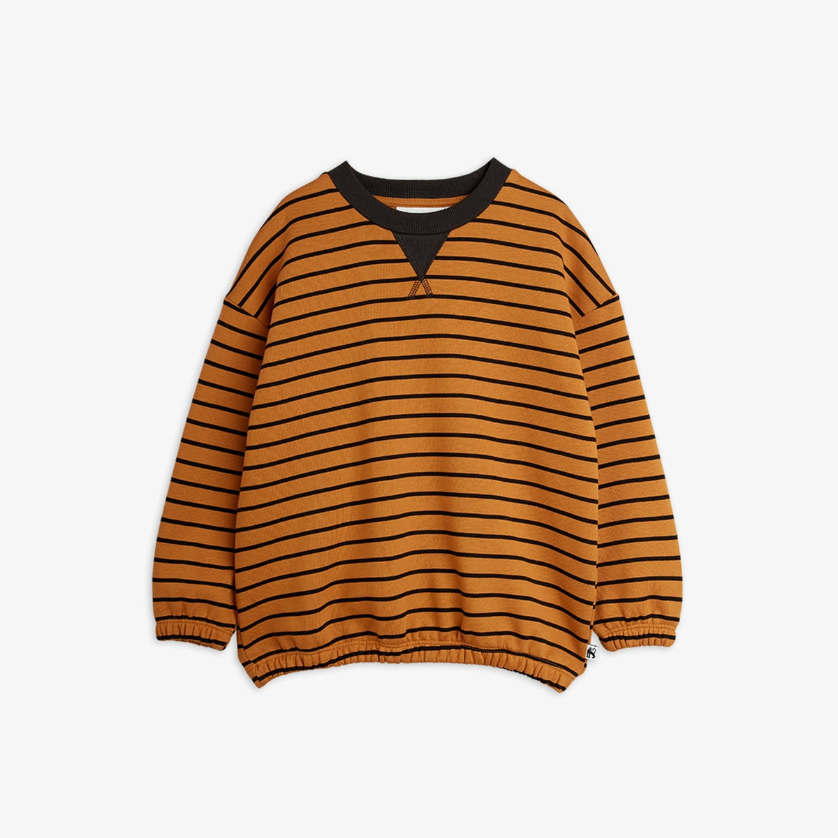 Mini Rodini Striped Sweatshirt Brown