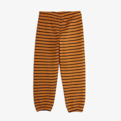 Mini Rodini Striped Sweatpants Brown