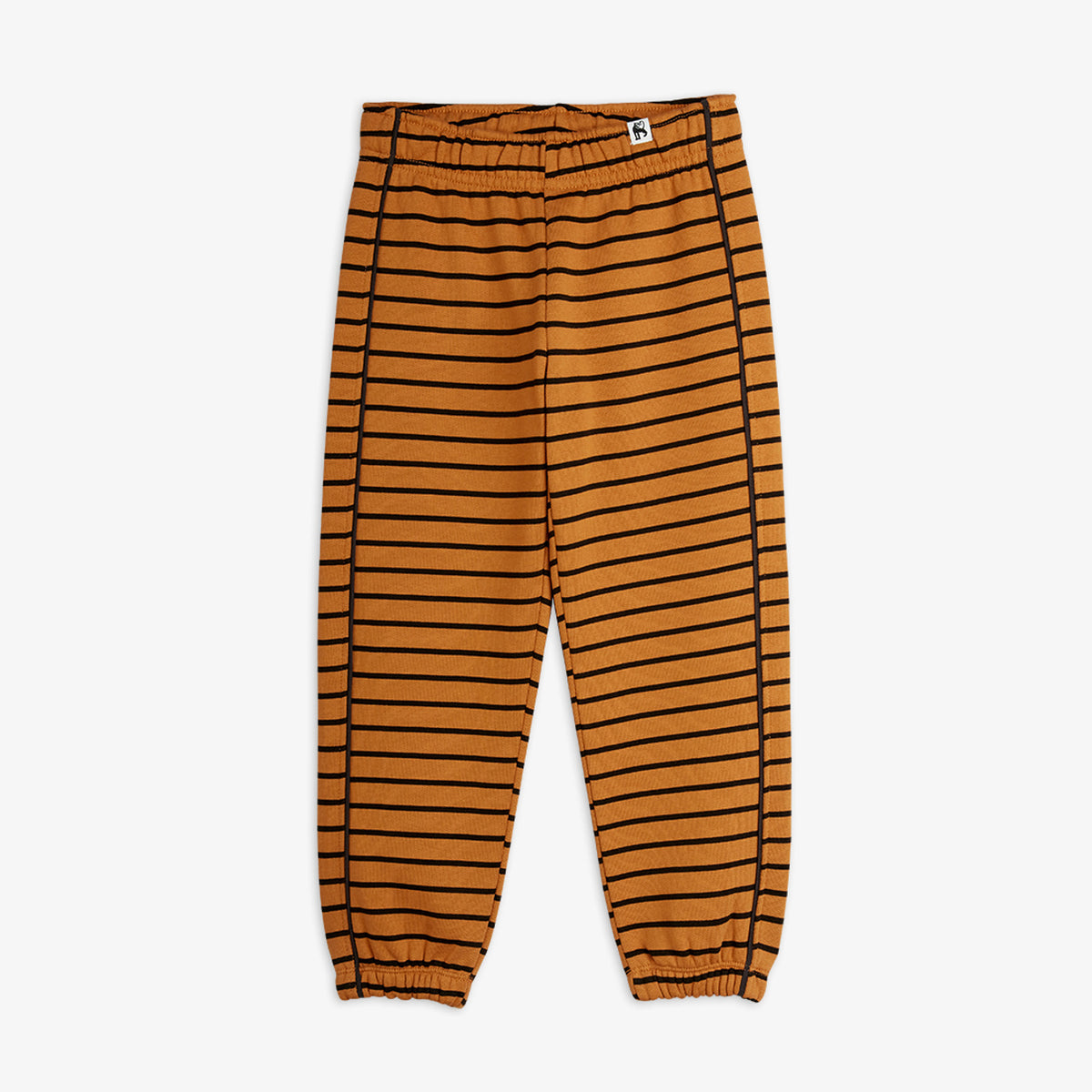 Mini Rodini Striped Sweatpants Brown