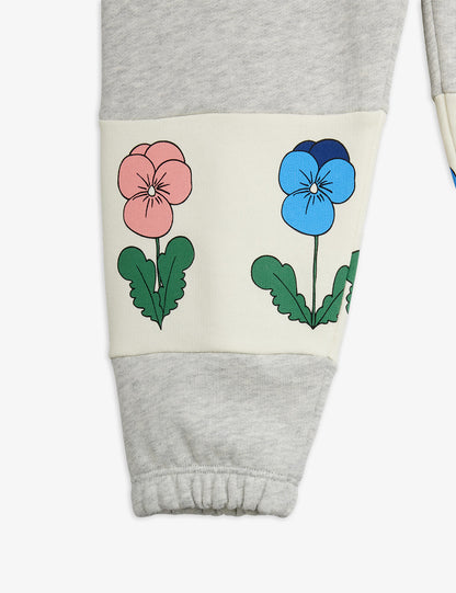 Mini Rodini Violas Panel Sweatpants Grey Melange