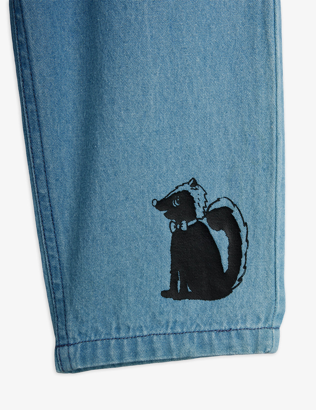 Mini Rodini Skunk Light Denim Trousers Blue