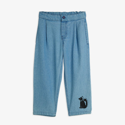 Mini Rodini Skunk Light Denim Trousers Blue