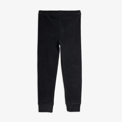 Mini Rodini Penguin Patch Microfleece Trousers Black